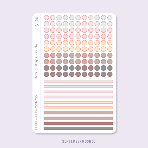 Dots and Strips (Nude)