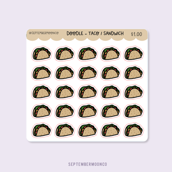 Doodles – Taco / Sandwich