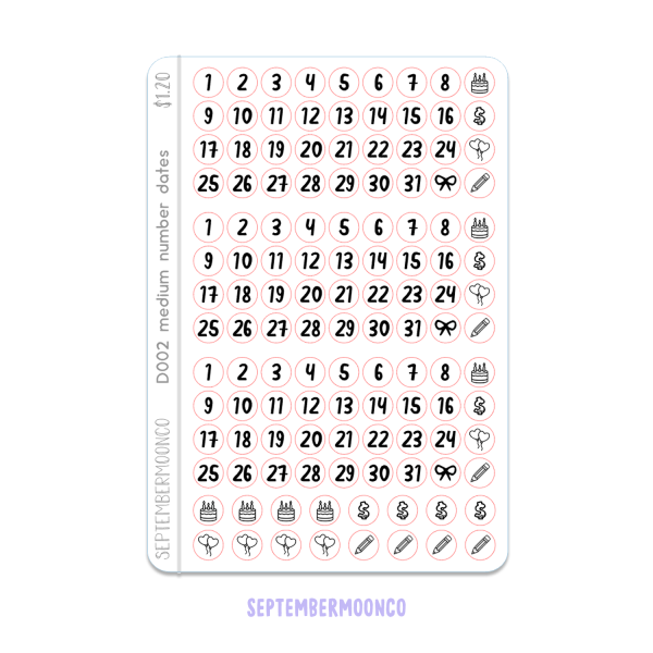 D002 – Number Dates (Medium)