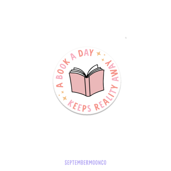 Diecut Sticker – A Book A Day