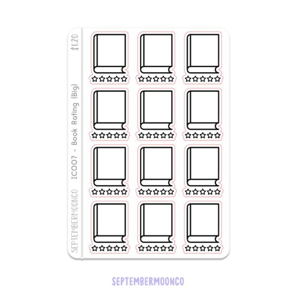 IC007  Icons – Book Rating (Star)